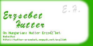 erzsebet hutter business card